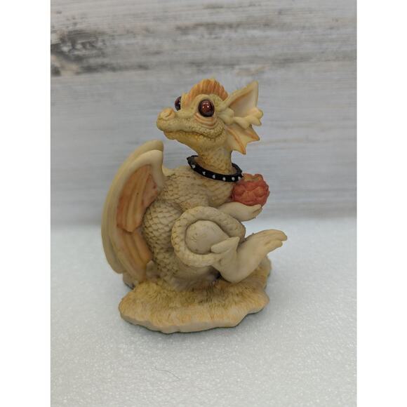 Vintage Enchantica Dragon Figurine 1988 Andrew Bill Resin Handpainted England - Picture 9 of 14